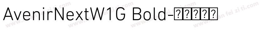 AvenirNextW1G Bold字体转换